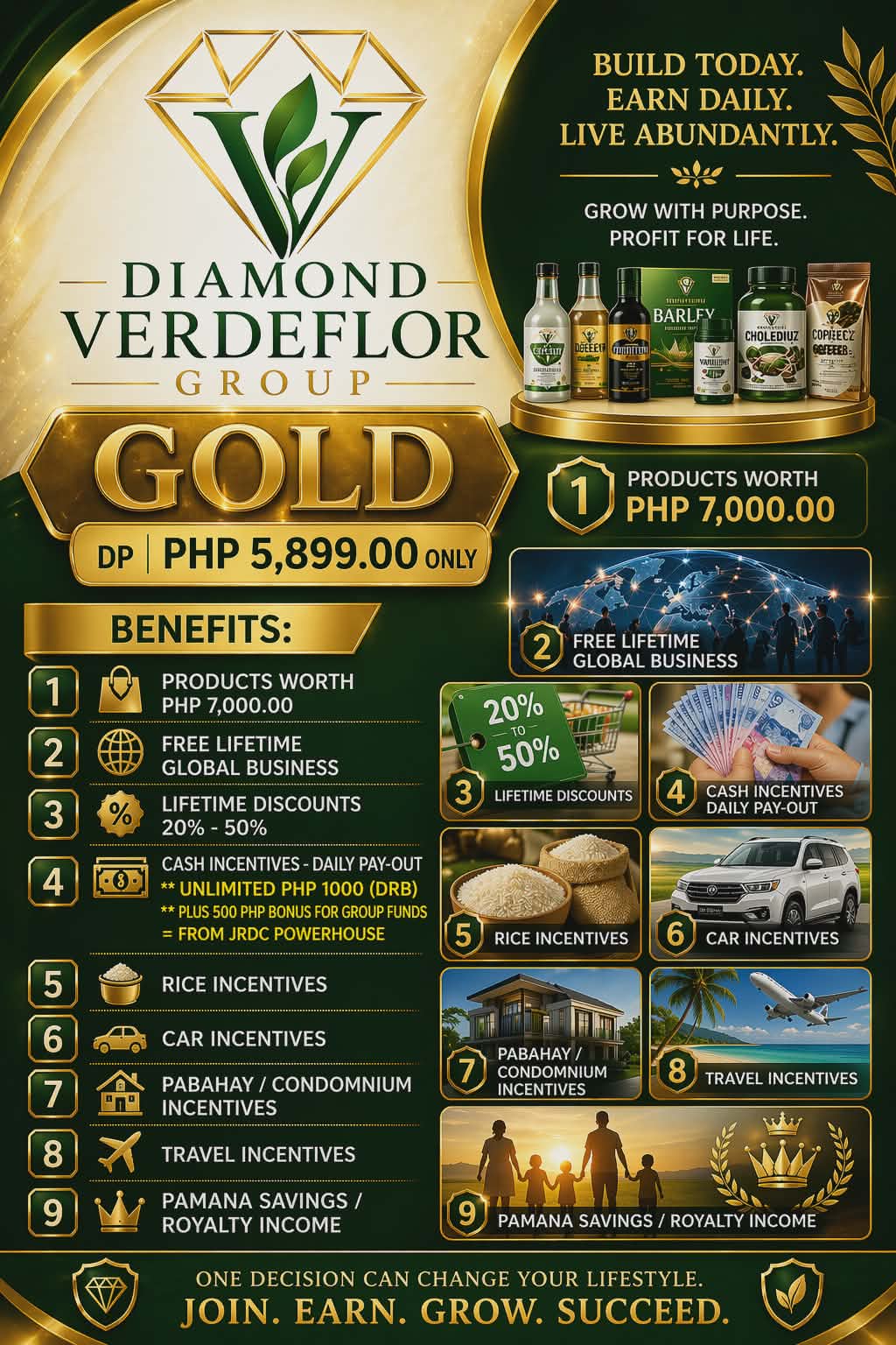 p1 Diamond Verdeflor Group Gold Package