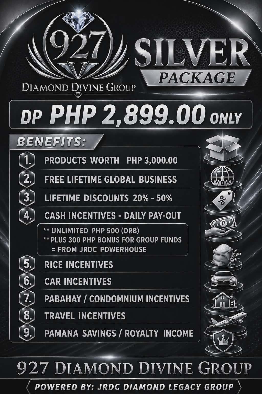 p1 Diamond Divine Group Silver Package