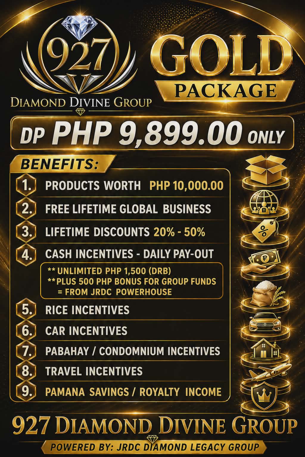 p1 Diamond Divine Group Gold Package