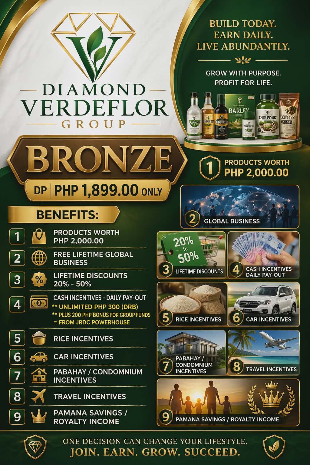 p1 Diamond Verdeflor Group Bronze Package